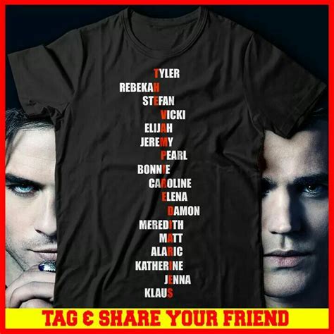 Pin By Crystal Fuller On Vampire Diaries Mens Tshirts Mens Graphic