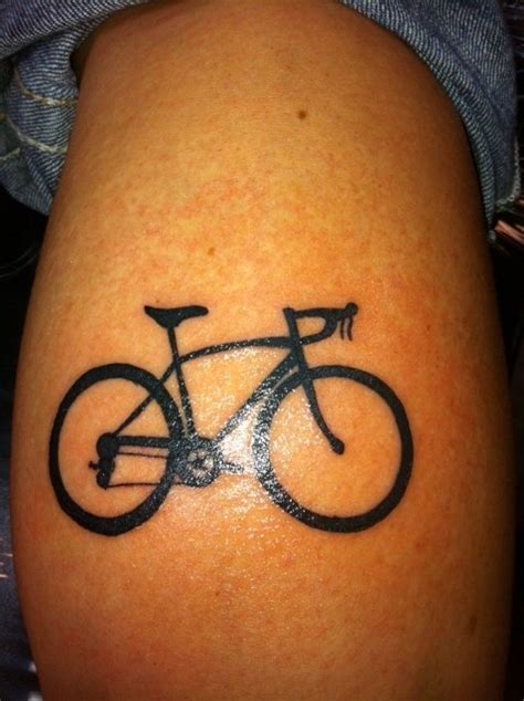 Tattoo Of My Bike On My Leg Love It Bicycle Tattoo Bike Tattoos