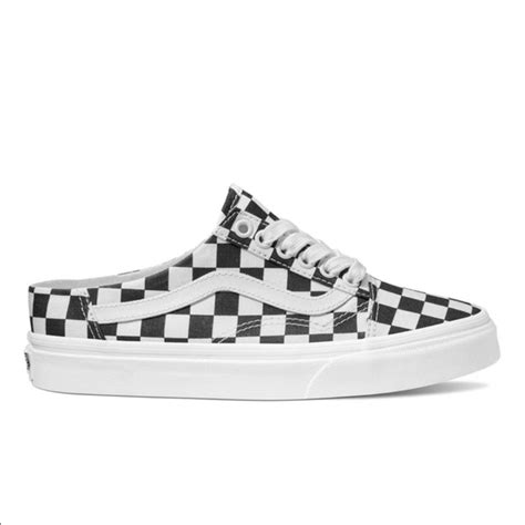 Vans Shoes Old Skool Mule Checkerboard Blacktrue White Vans Poshmark