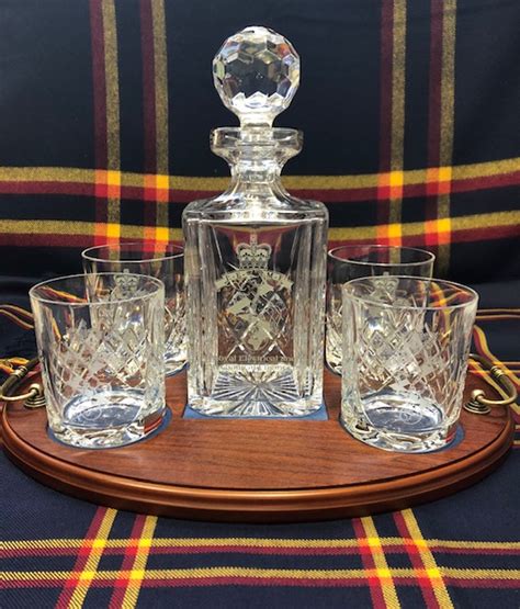 Reme Bohemia Crystal Decanter And 4 Tumbler Tray Set The Reme Shop