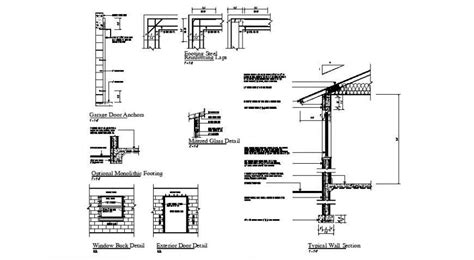 Typical Wall Section Detail Drawing Of Construction Units