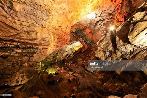 Interiors Of A Cave Borra Caves Ananthagiri Hills Araku Valley