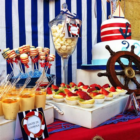 Nautical Desserts Table Cake Tables Styling By Eventions Pinterest
