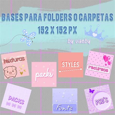 Bases Para Folders O Carpetas 152 X 152 Px By Vaeby On Deviantart
