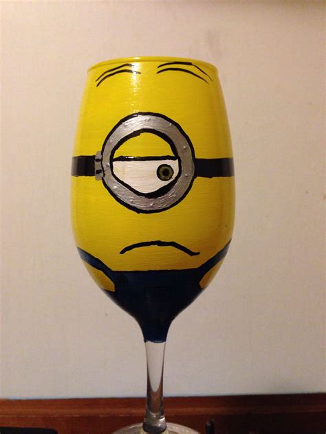 Minion Wine Glass By Jeffrey Cooper Minion Wine Glass Minions Wine