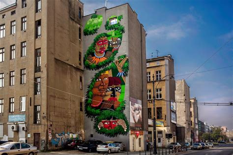 Nunca Paints A Massive Mural In Lodz Poland For Fundacja Urban Forms