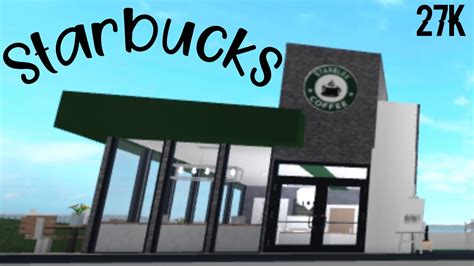 Building A Starbucks In Bloxburg Roblox Youtube