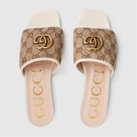 Gucci Women S Slide Sandal With Double G In 2022 Fashion Shoes