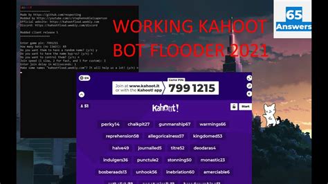 Kahoot ninja is one of the most used websites to hack kahoot. Kahoot bot flooder, working January 2021 - YouTube
