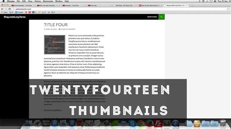 How To Show Twenty Fourteen Thumbnail Youtube