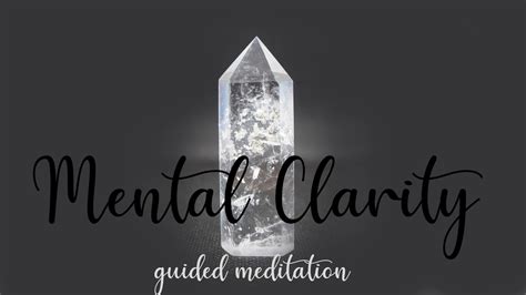 Mental Clarity & Focus ~ 10 Minute Guided Meditation - YouTube