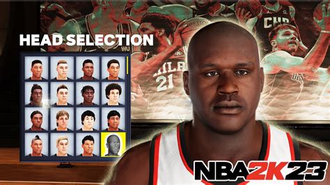 Shaquille Oneal Face Creation On Nba 2k23 Best Shaq Face Youtube