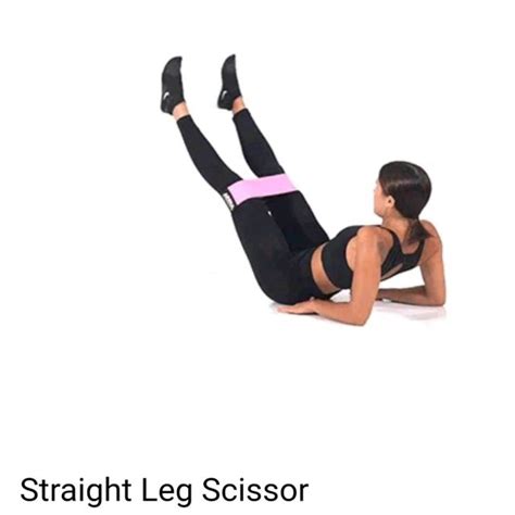 Straight Leg Scissors Exercise How To Workout Trainer By Skimble