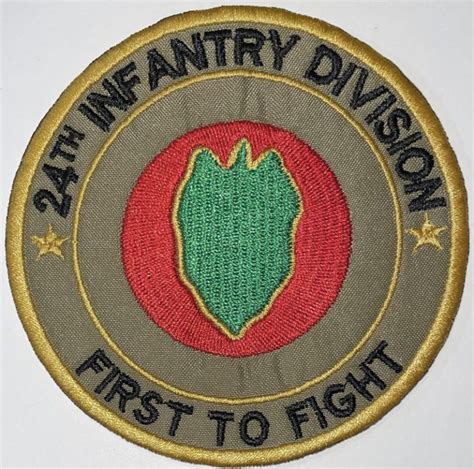Us Army Ocp 24th Infantry Division First To Fight Patch Decal Patch
