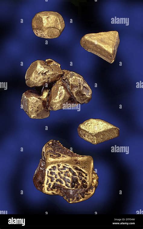 Gold Specimens Stock Photo Alamy