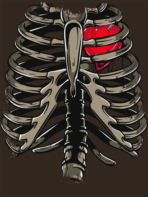 The heart consists of two separate 23.10.2018 · while your heart is under your left rib cage, feeling pain in that area usually doesn't indicate a heart attack. "Rib Cage & Heart" Unisex T-Shirt by KimberlyMarie | Redbubble