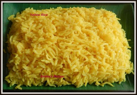 Yellow Rice Snehas Recipe