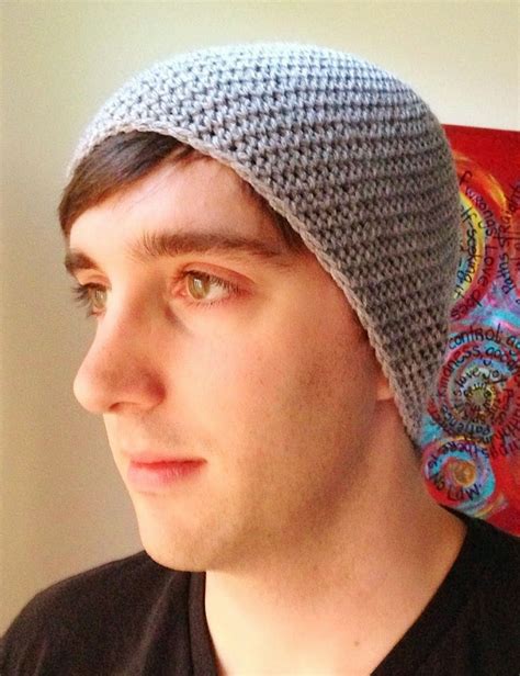 Crocheted Mens Fitted Beanie Beanie Fits Slouchy Beanie Hat Crochet