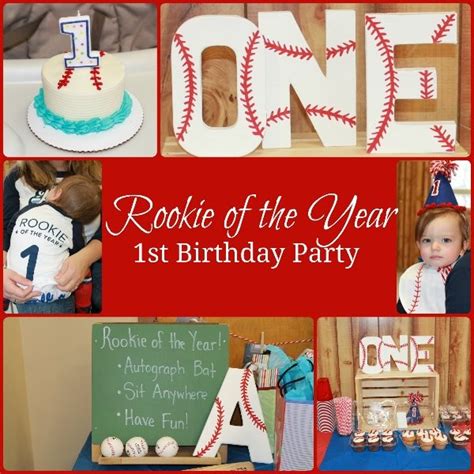 Andrews Rookie Of The Year 1st Birthday Party Ct Mommy Blog