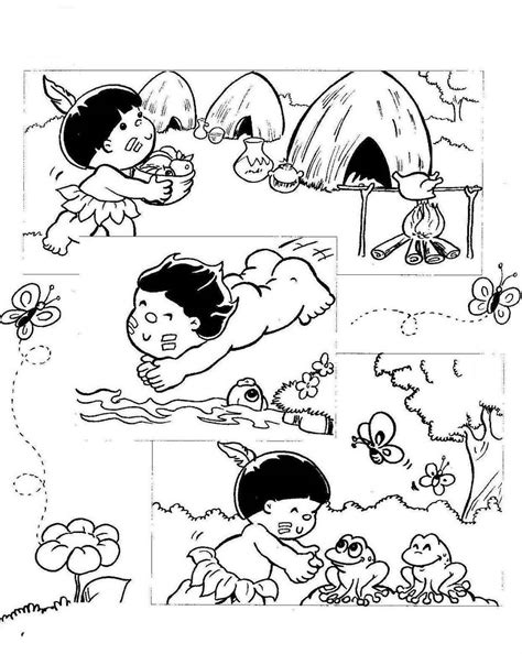 Alimentos Indígenas Para Colorir