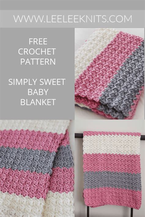 Simply Sweet Crochet Baby Blanket Pattern Leelee Knits Crochet Baby