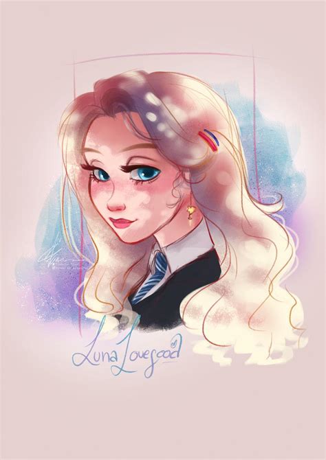 Luna Lovegood Fan Art This Is Not My Own Fan Art I Give Credit To The