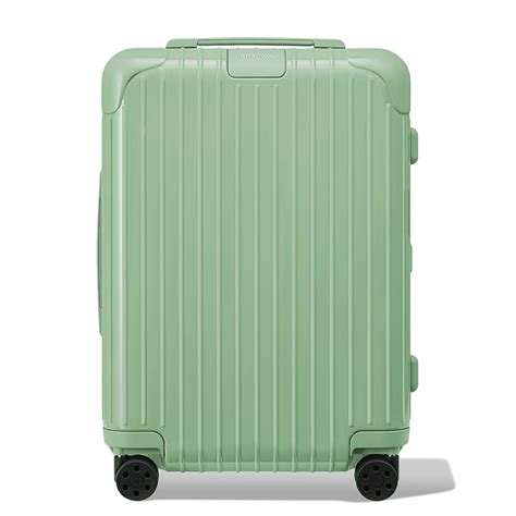 Essential Cabin Lightweight Carry On Suitcase Bamboo Green Rimowa