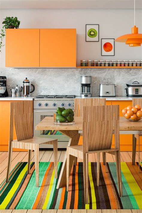 7 Must See Orange Kitchens How To Use Orange Cabinets And Decor In Kitchens