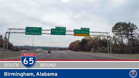 Southbound Interstate 65 In Birmingham Alabama Drive Americas