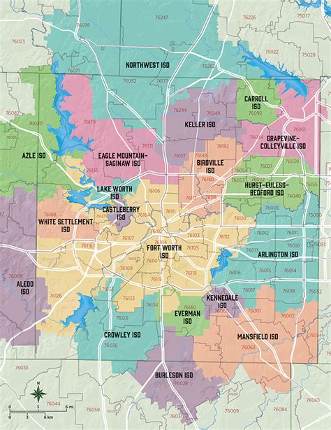 Map Of Tarrant County School Districts Relocate To Fort Worth