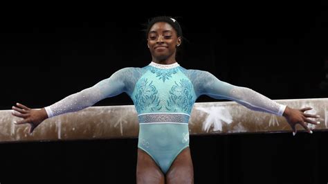 Simone Biles Dresses For The Survivors While Winning 5th Us Gymnastics Title Wjla