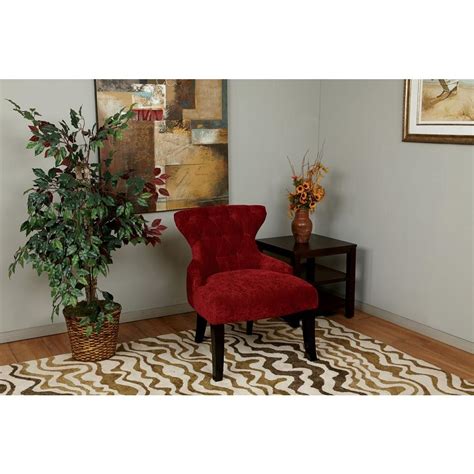 Ave Six Curves Vintage Grenadine Accent Chair Cvs26 V12 The Home Depot