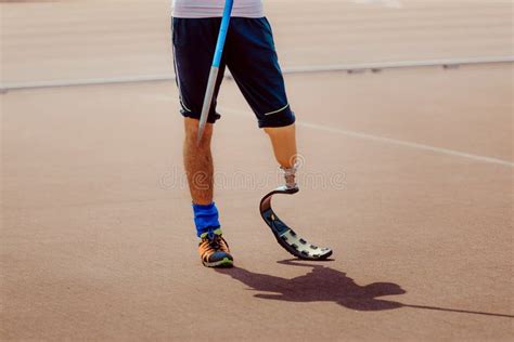 Amputated Left Leg With Leg Prosthesis Stock Photo Image Of Legs