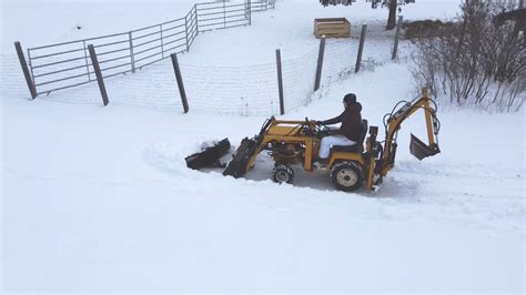 Vintage Cub Cadet 149 Tlb Garden Tractor Snow Plowing Farm Home Made