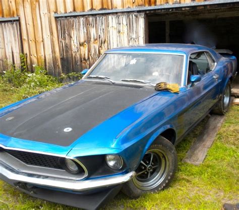 Barn Find 69 Ford Mustang Boss 302 Mint2me