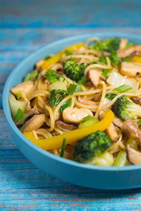 Vegetable broth, teriyaki sauce, cornstarch, ground ginger, mixed vegetables. Chicken Stir Fry with Noodles - recipes | the recipes home
