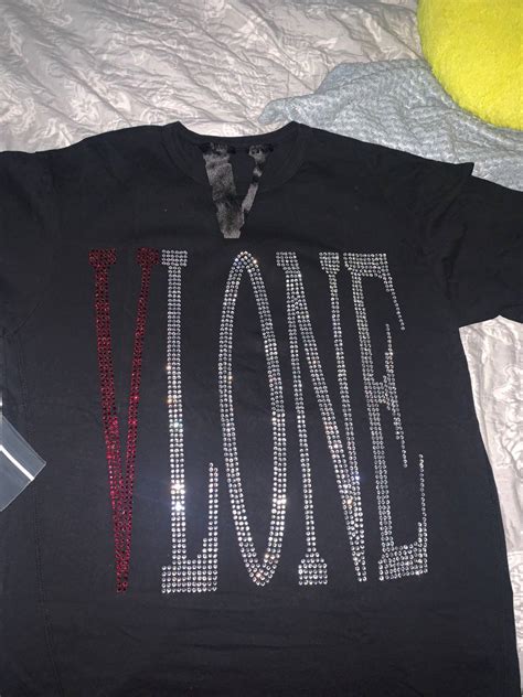 Vlone Vlone Rhinestone Staple Tee Rare Grailed