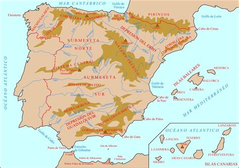 Las EsdrÚjulas Siempre Llevan Tilde Mapas FÍsico Y De Provincia De EspaÑa