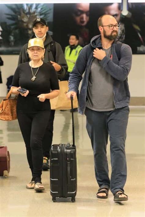 Roseanne Barr Spotted At Lax With Son Jake Pentland 44 After Turning 70 Just Days Ago Meaww