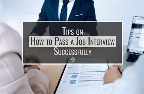 Tips On How To Pass A Job Interview Successfully Resumes Mag Job