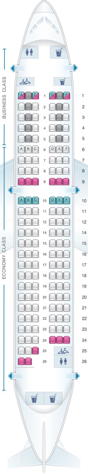 Seat Map Air France Airbus A319 Europe V2 Seatmaestro
