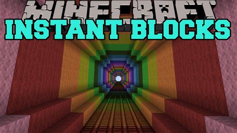 Minecraft Instant Blocks Mod Skydiving Mob Farm Huge Tree House