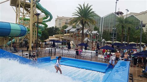 Gaylord Palms Resort Orlando Florida Waterpark FlowRider Pool Area