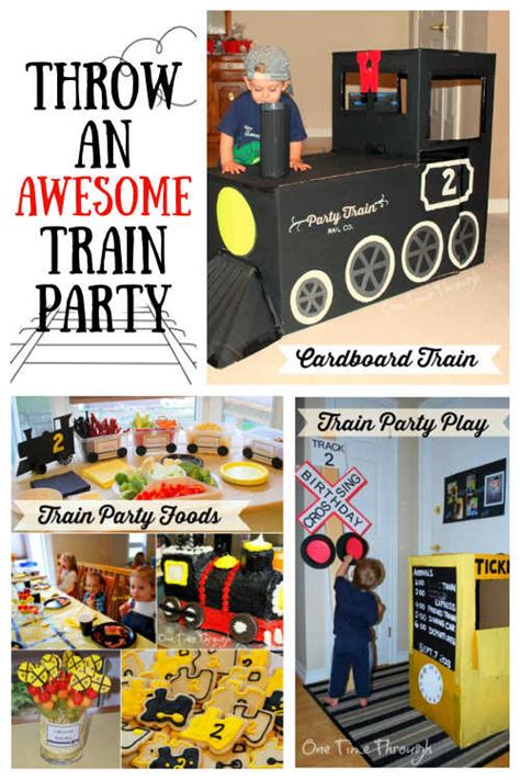 How To Throw The Best Train Birthday Party Ever One Time Through