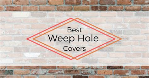 The flashing that routes water from behind the veneer to the weep holes has broken in spots over time due to the weight of the trash mortar that cured on top of it. Best Weep Hole Covers - Pest Survival Guide
