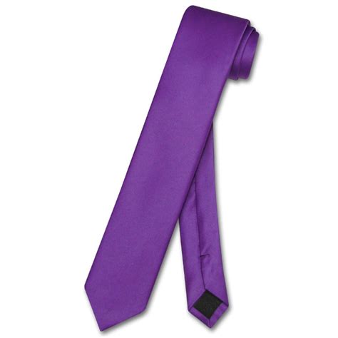 Vesuvio Napoli Narrow Necktie Solid Color 25 Skinny Thin Mens Neck Tie Ebay
