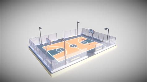 Basketball Court 3d Model Turbosquid 1736423
