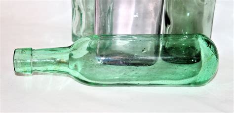 Antique Glass Bottle Round Bottom Soda Bottle Collectible Bottle
