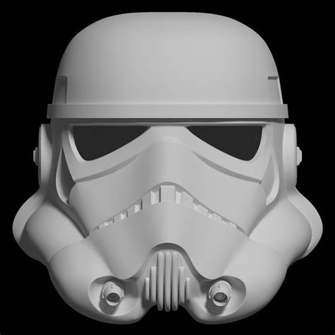 Star Wars A New Hope Stormtrooper Helmet For 3d Print 3d Model 3d