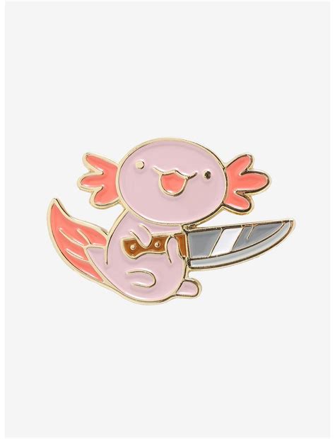 Cute And Deadly Axolotl Enamel Pin